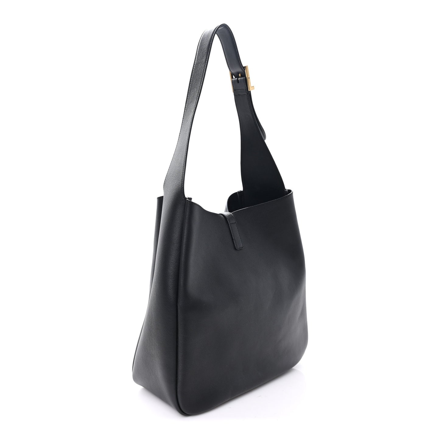 Supple Calfskin Large Le 5 A 7 Soft Hobo  Black