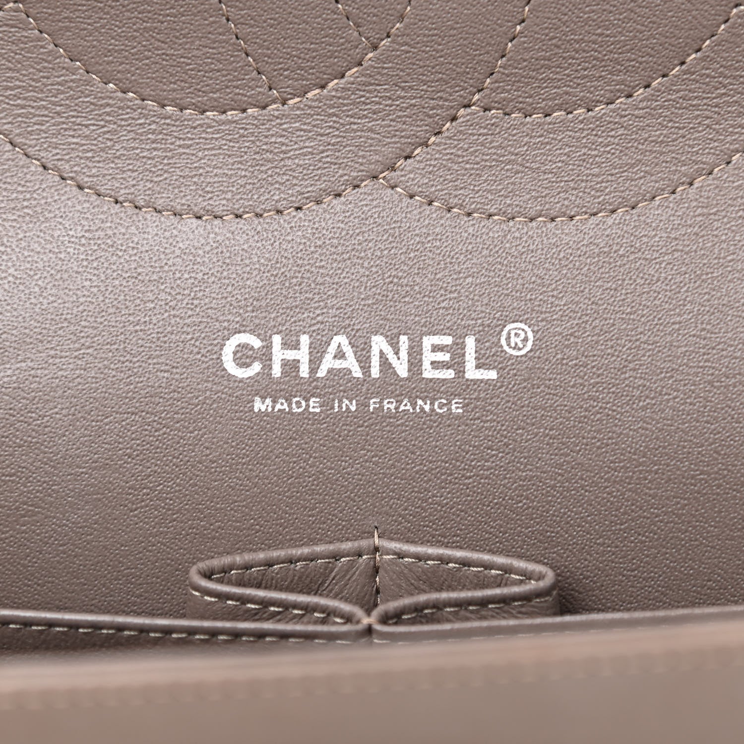 Chanel Patent Calfskin Quilted Jumbo Double Flap Grey 5 of 12