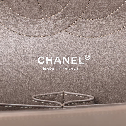Chanel Patent Calfskin Quilted Jumbo Double Flap Grey 5 of 12