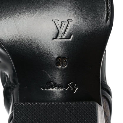 Louis Vuitton Patent Monogram Matador Ankle Boots 36 Black 6 of 7