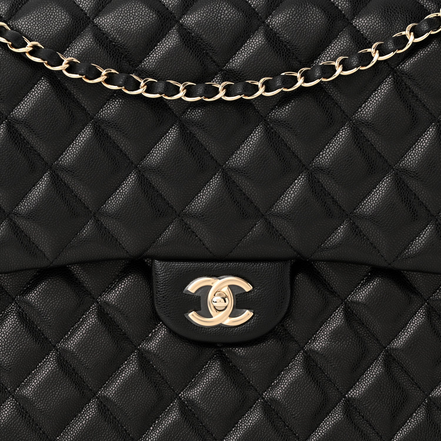 Chanel Caviar Quilted Small XXL Travel Flap Bag Black 8 of 11