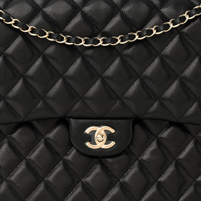 Chanel Caviar Quilted Small XXL Travel Flap Bag Black 8 of 11