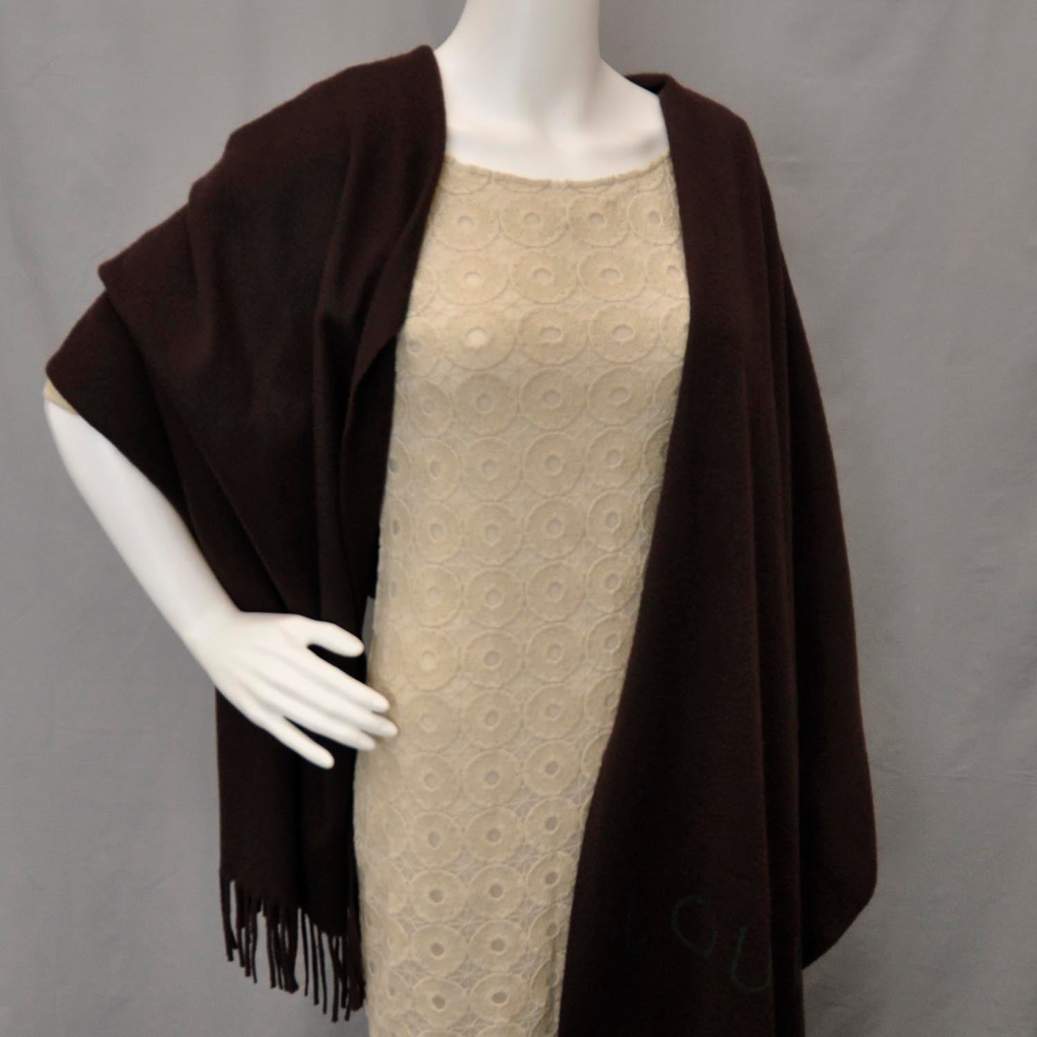 Louis Vuitton Cashmere Jhelam Stole Marron 3 of 4