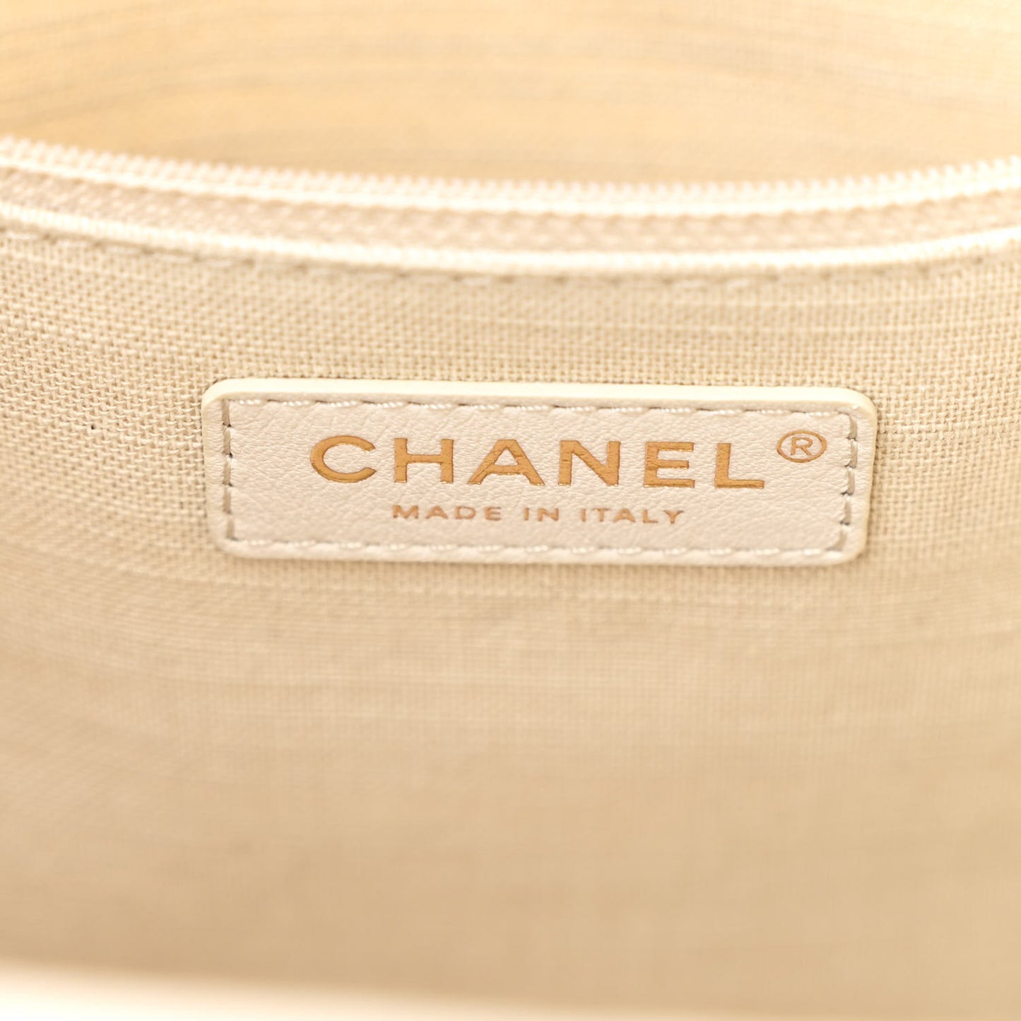 Canvas Small Deauville Tote Beige
