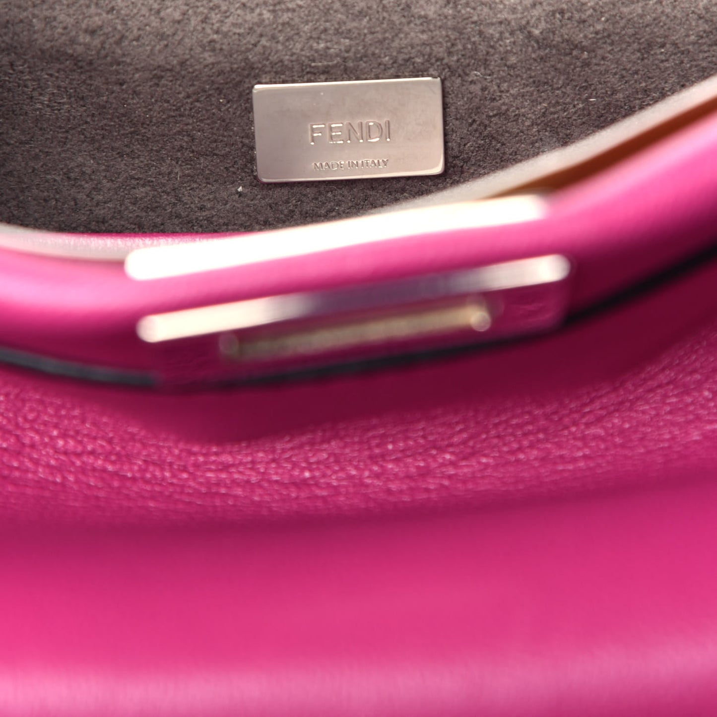 Nappa Micro Peekaboo Iconic Satchel Magenta