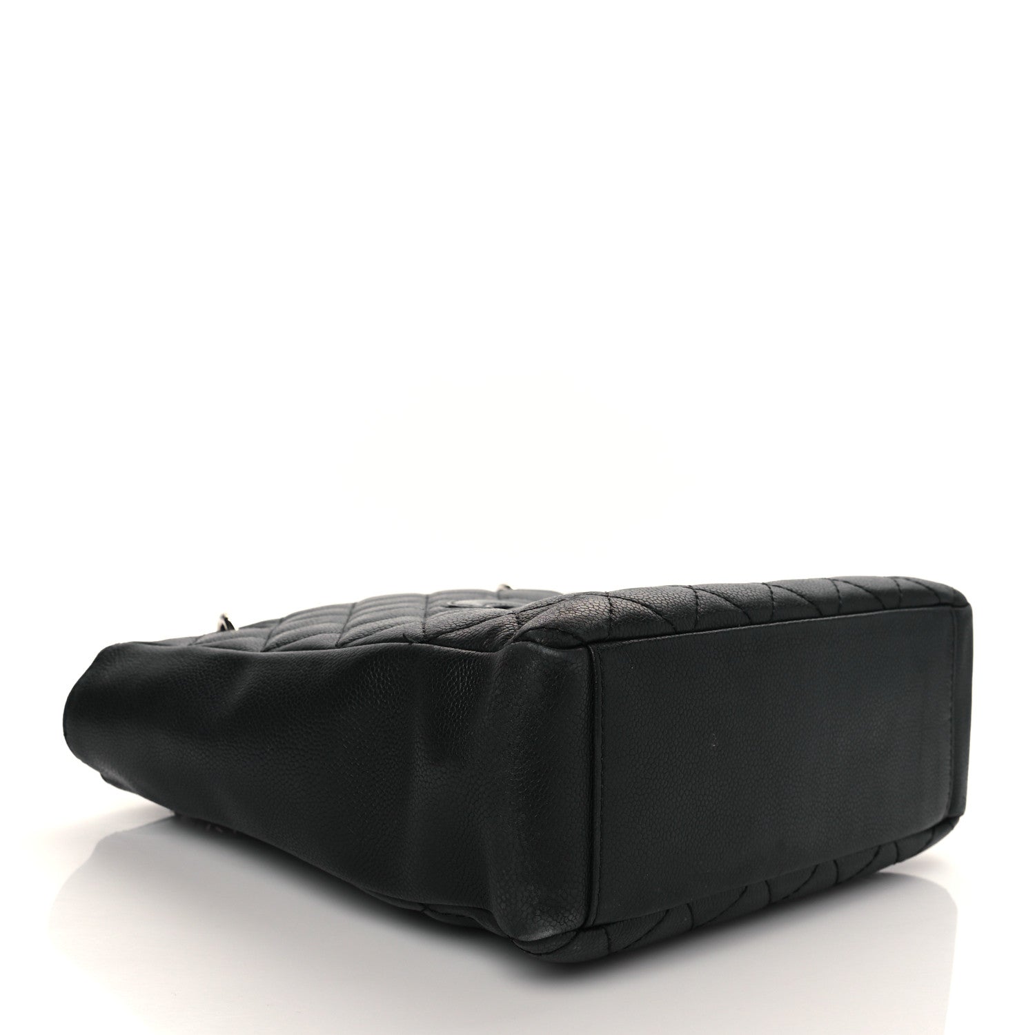 Chanel Caviar Quilted Petit Shopping Tote PST Black 4 of 10