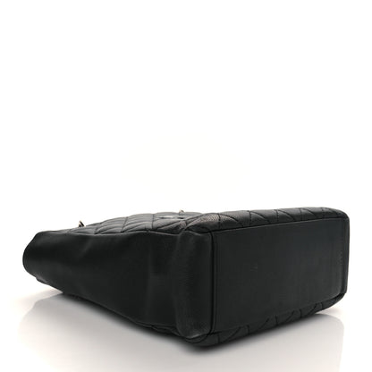 Chanel Caviar Quilted Petit Shopping Tote PST Black 4 of 10