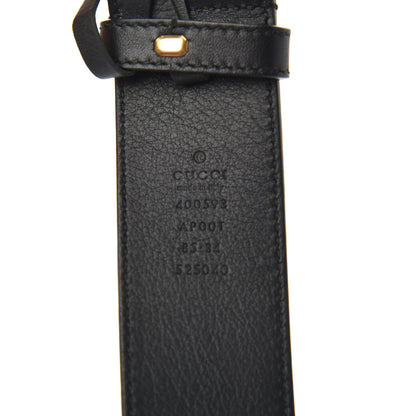 Gucci Calfskin Double G 40mm Belt 85 34 Black 4 of 4