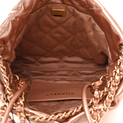 Chanel Metallic Calfskin Quilted Mini Chanel 22 Copper 5 of 11