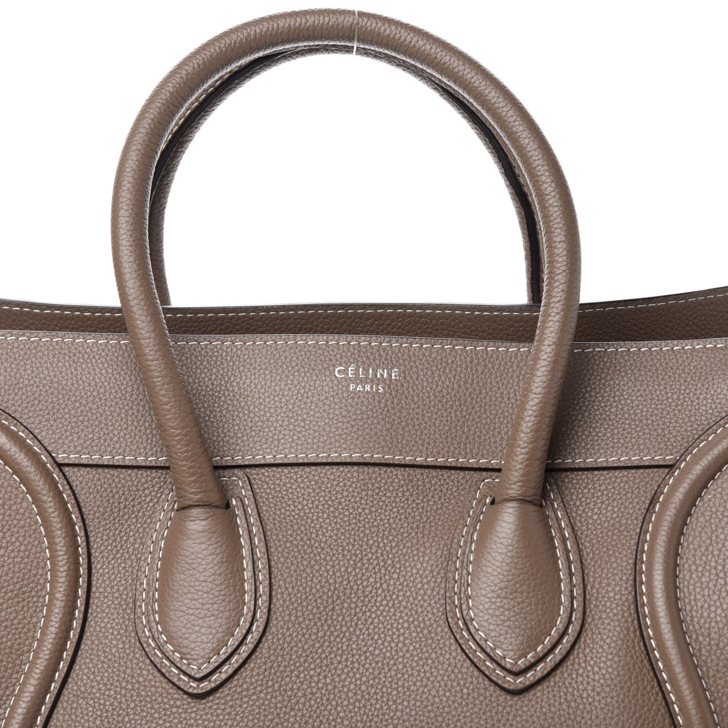 Drummed Calfskin Mini Luggage Souris