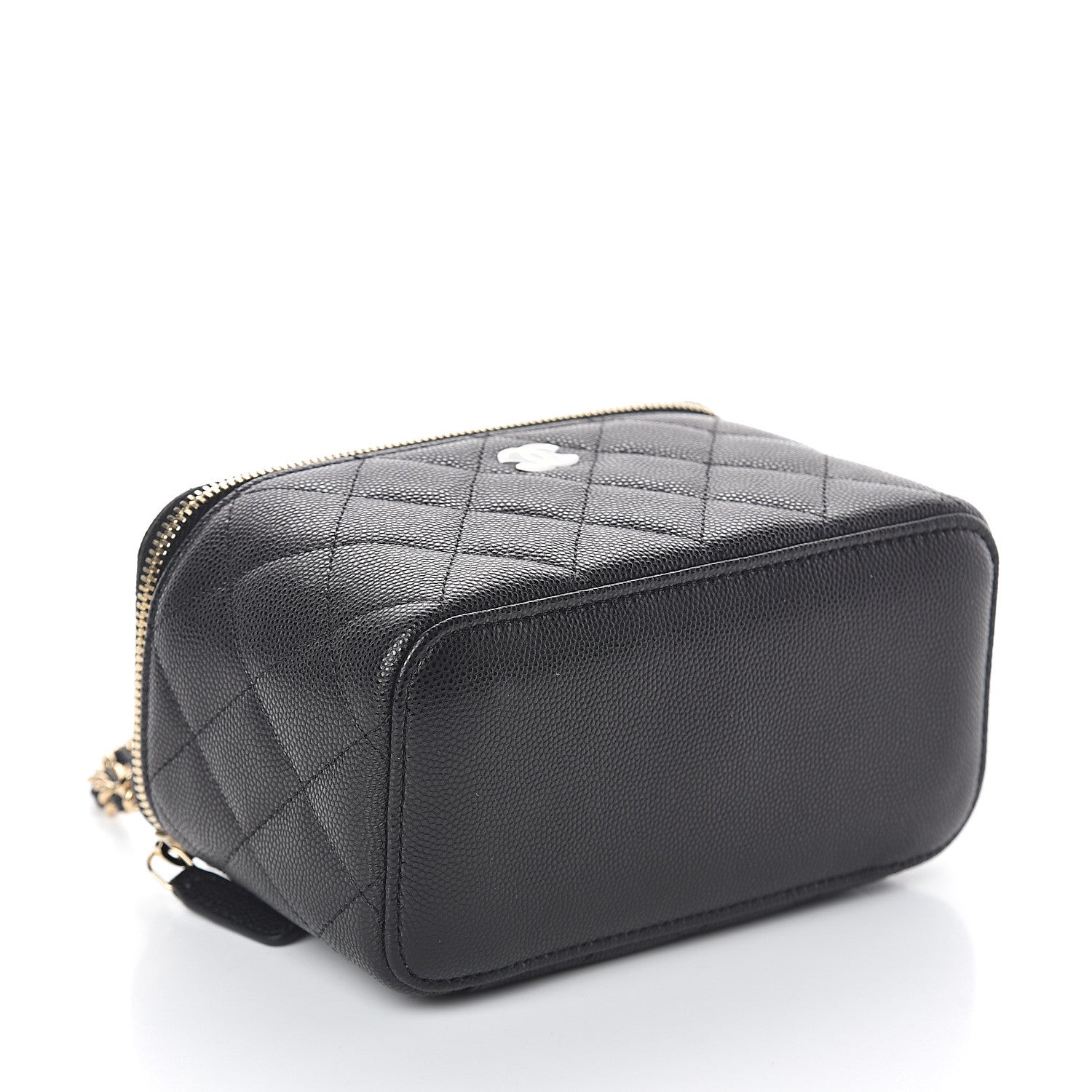 Chanel Caviar Quilted Small Vanity Case With Chain Black 3 of 8