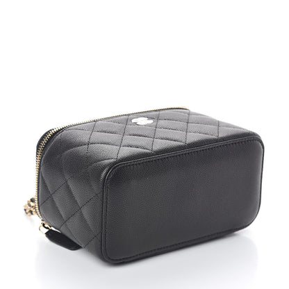 Chanel Caviar Quilted Small Vanity Case With Chain Black 3 of 8