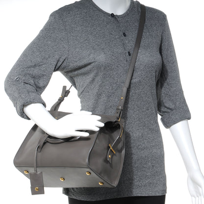 Saint Laurent Leather Small Classic Y Cabas Grey 2 of 7