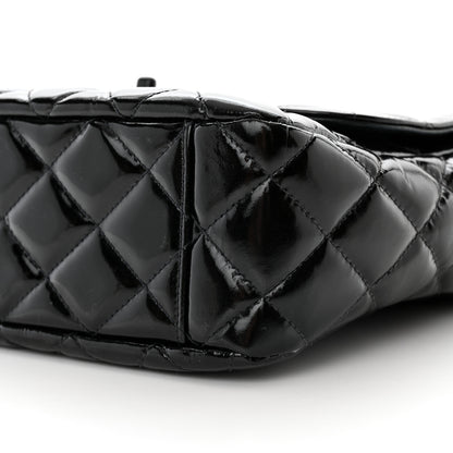 Chanel Patent Quilted Shoulder Flap Bag Black 10 of 10