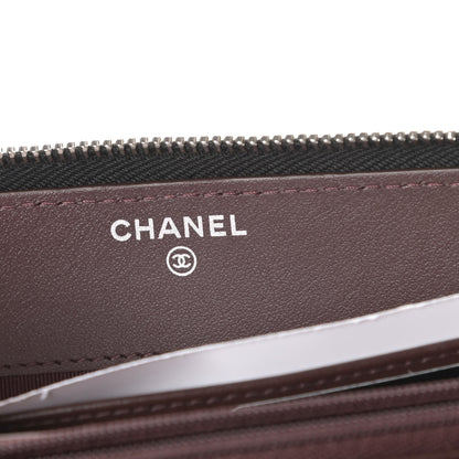 Chanel Caviar Quilted Large Gusset Zip Around Wallet Black 6 of 8