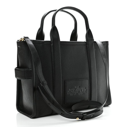 Marc Jacobs Grained Calfskin Medium The Tote Bag Black 2 of 9
