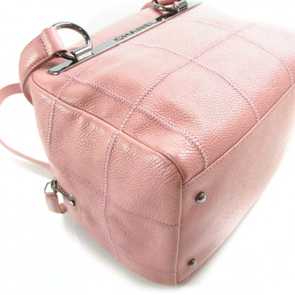 Chanel Caviar Square Stitched Satchel Pink 5 of 11