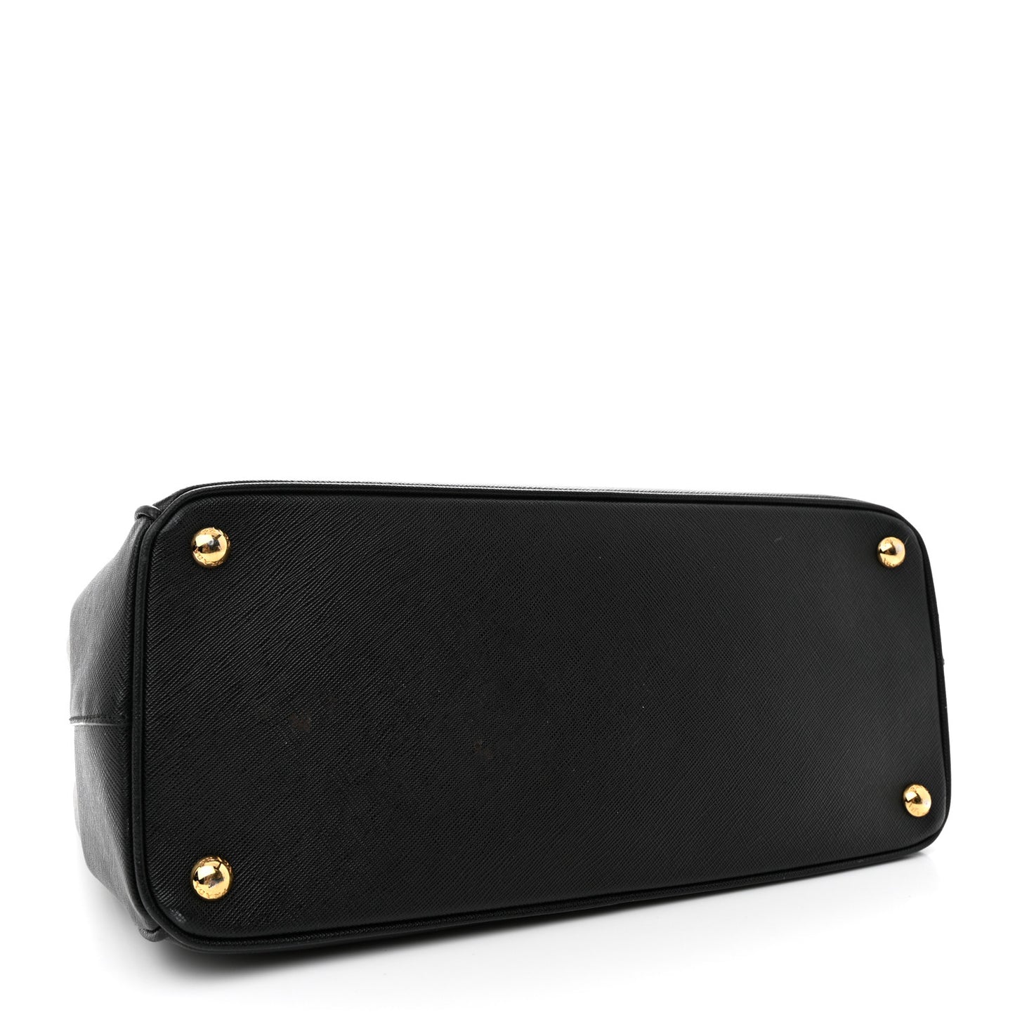 Saffiano Medium Galleria Double Zip Tote Black