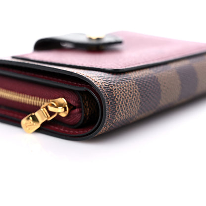 Louis Vuitton Damier Ebene Juliette Wallet Bordeaux Black 9 of 14