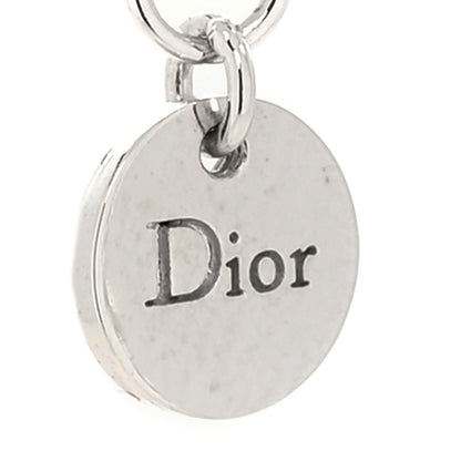 Christian Dior Metal Crystal Clair D Lune Necklace Silver 5 of 5