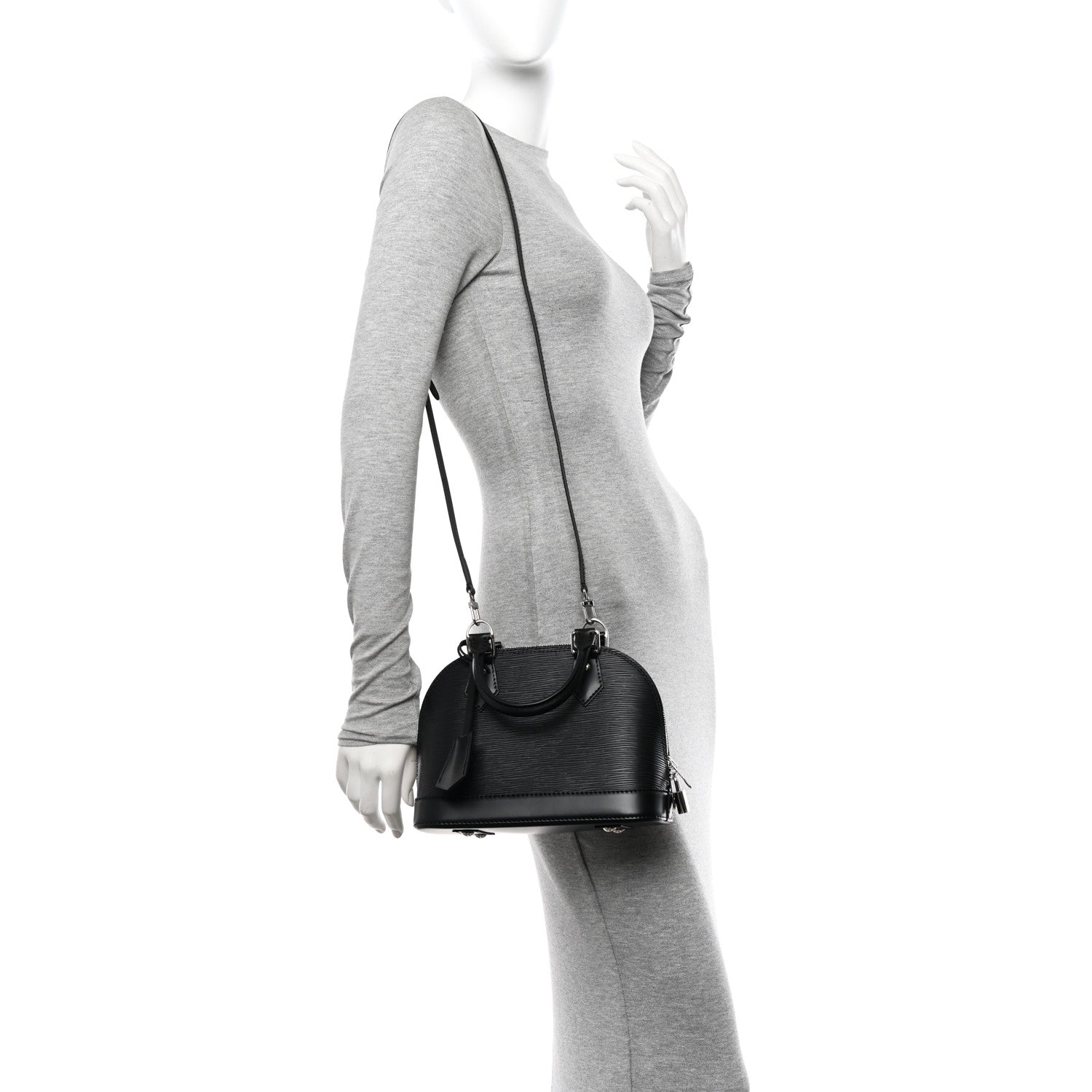Louis Vuitton Epi Alma BB Black 2 of 10