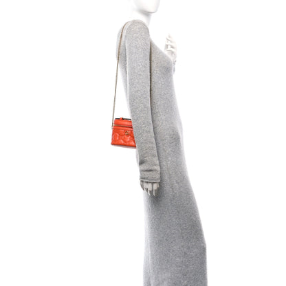 Gucci Calfskin GG Matelasse Mini Top Handle Bag Deep Orange 2 of 9