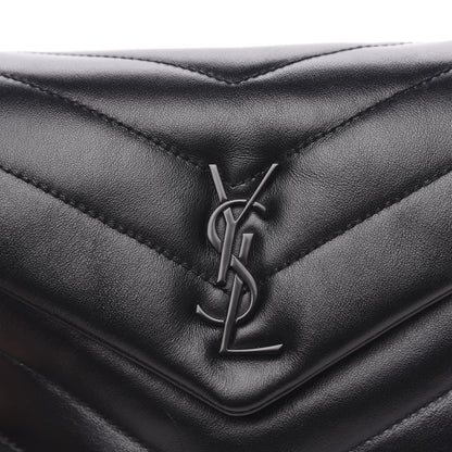 Saint Laurent Calfskin Y Quilted Monogram Toy Loulou Crossbody Bag Black 10 of 11