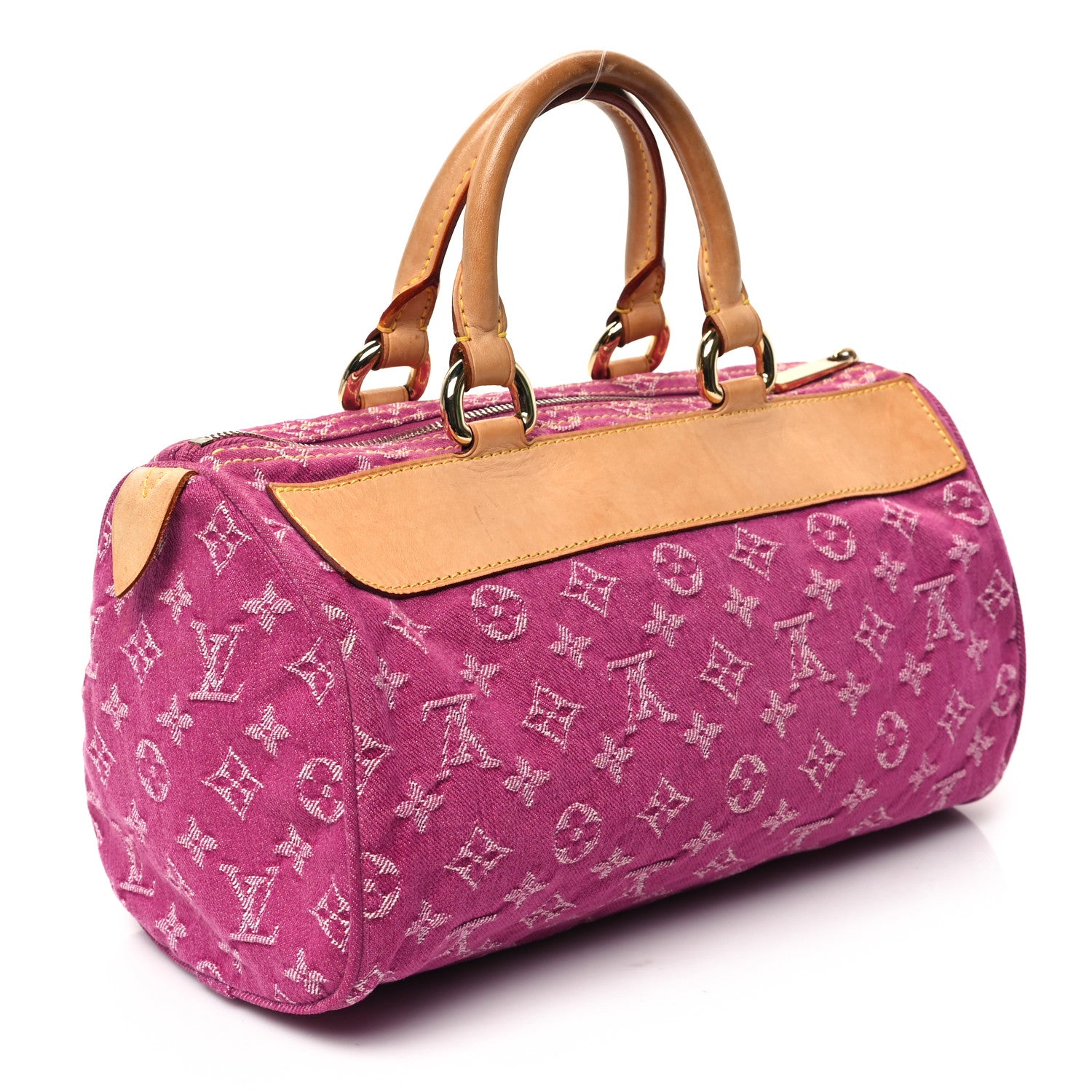 Louis Vuitton Monogram Denim Neo Speedy Fuchsia 3 of 12