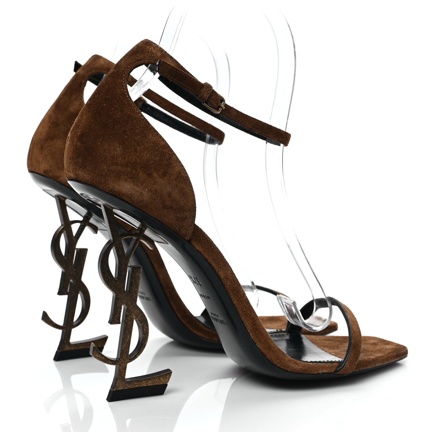 Suede Calfskin Opyum 110 Sandals 37.5 Cachemere Gold