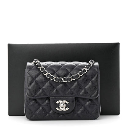 Chanel Caviar Quilted Mini Square Flap Navy 12 of 12