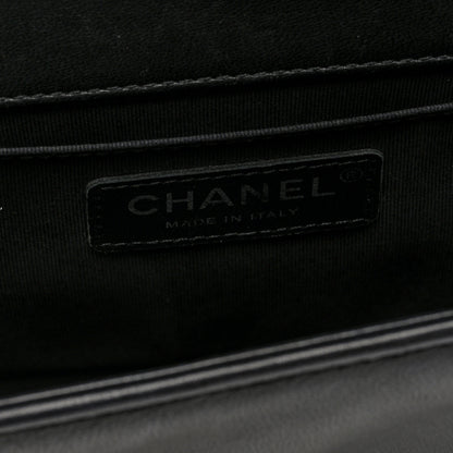 Chanel Lambskin Quilted Medium Boy Flap Black 6 of 10