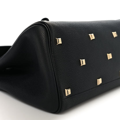 Salvatore Ferragamo Calfskin Large The Studio Bag Black 8 of 10
