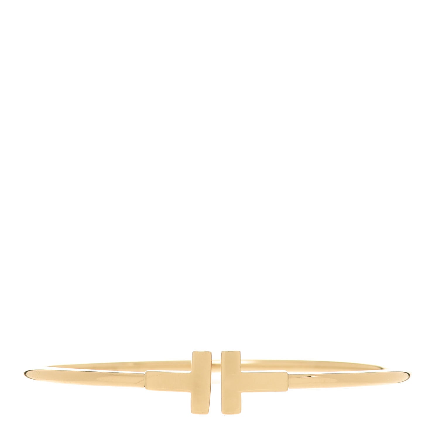 Tiffany 18K Yellow Gold T Wire Bracelet 1 of 4