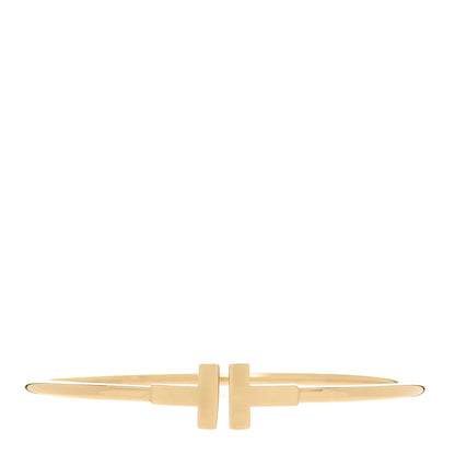 Tiffany 18K Yellow Gold T Wire Bracelet 1 of 4