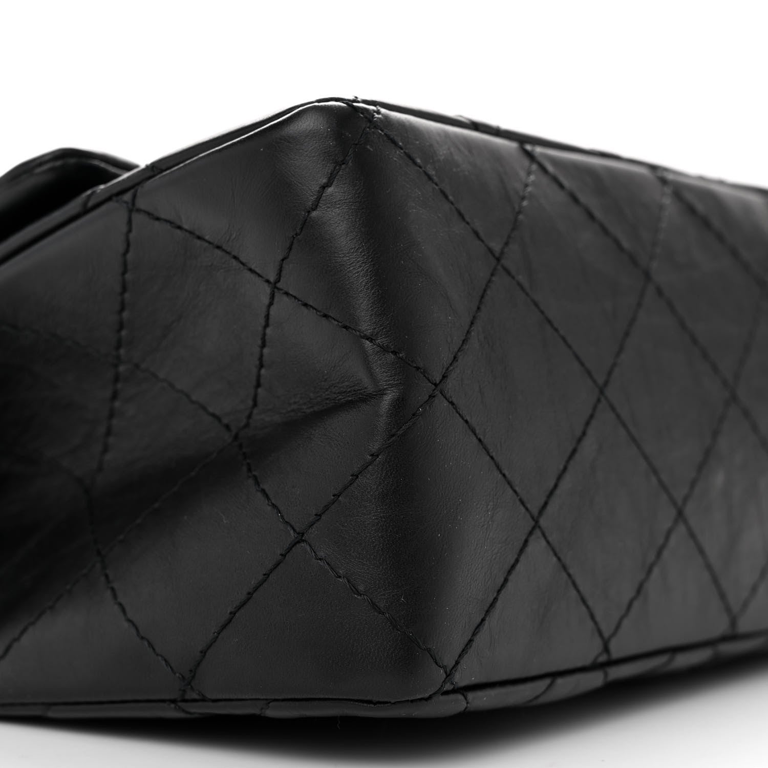 Chanel Aged Calfskin Quilted 2.55 Reissue 227 Flap Black 10 of 12