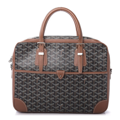 Goyard Goyardine Ambassade PM Briefcase Black Gold 1 of 9
