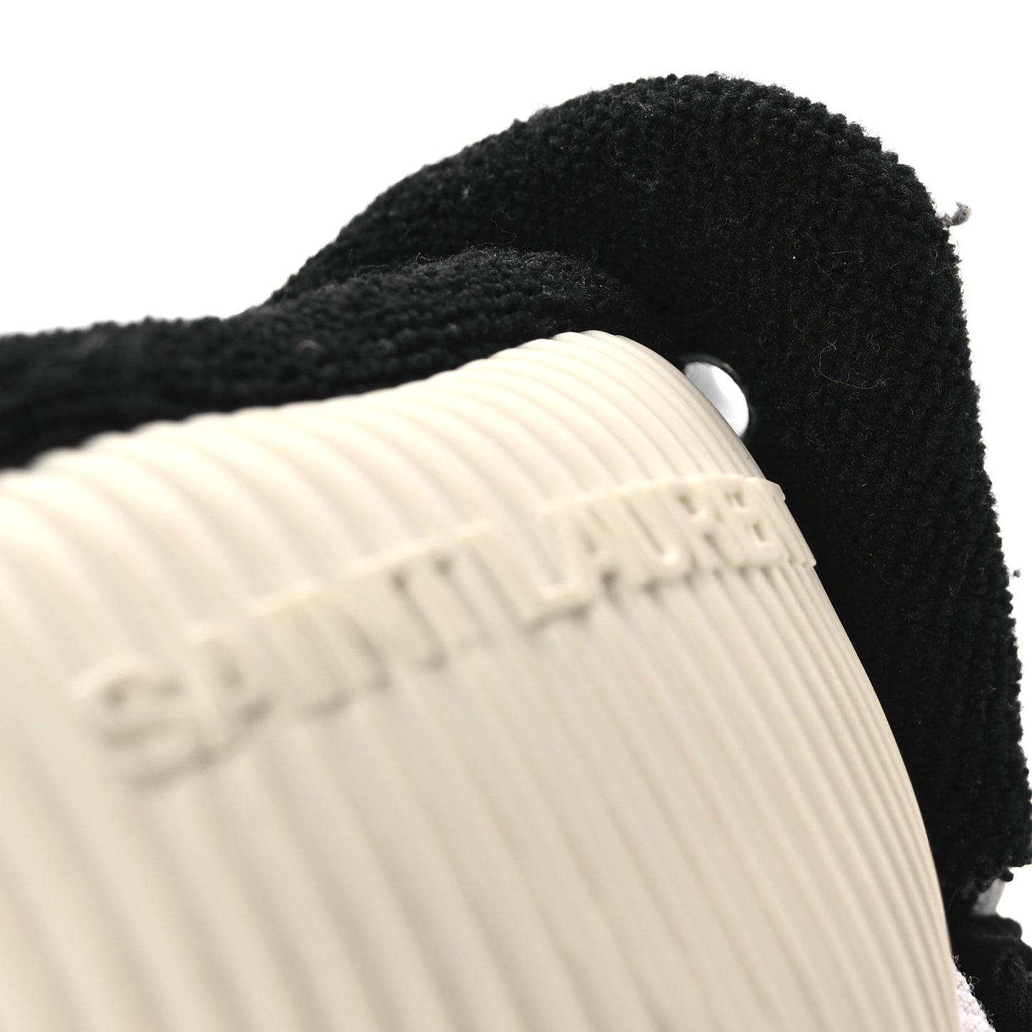 Calfskin Smith High Top Sneakers 36 White Black