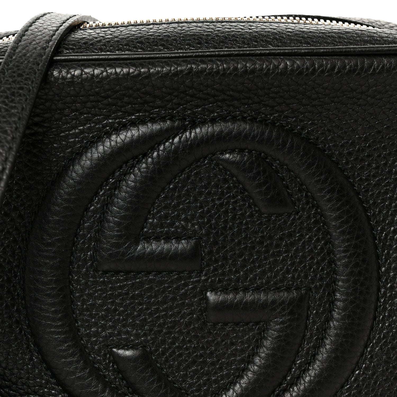 Gucci Pebbled Calfskin Small Soho Disco Bag Black 9 of 11