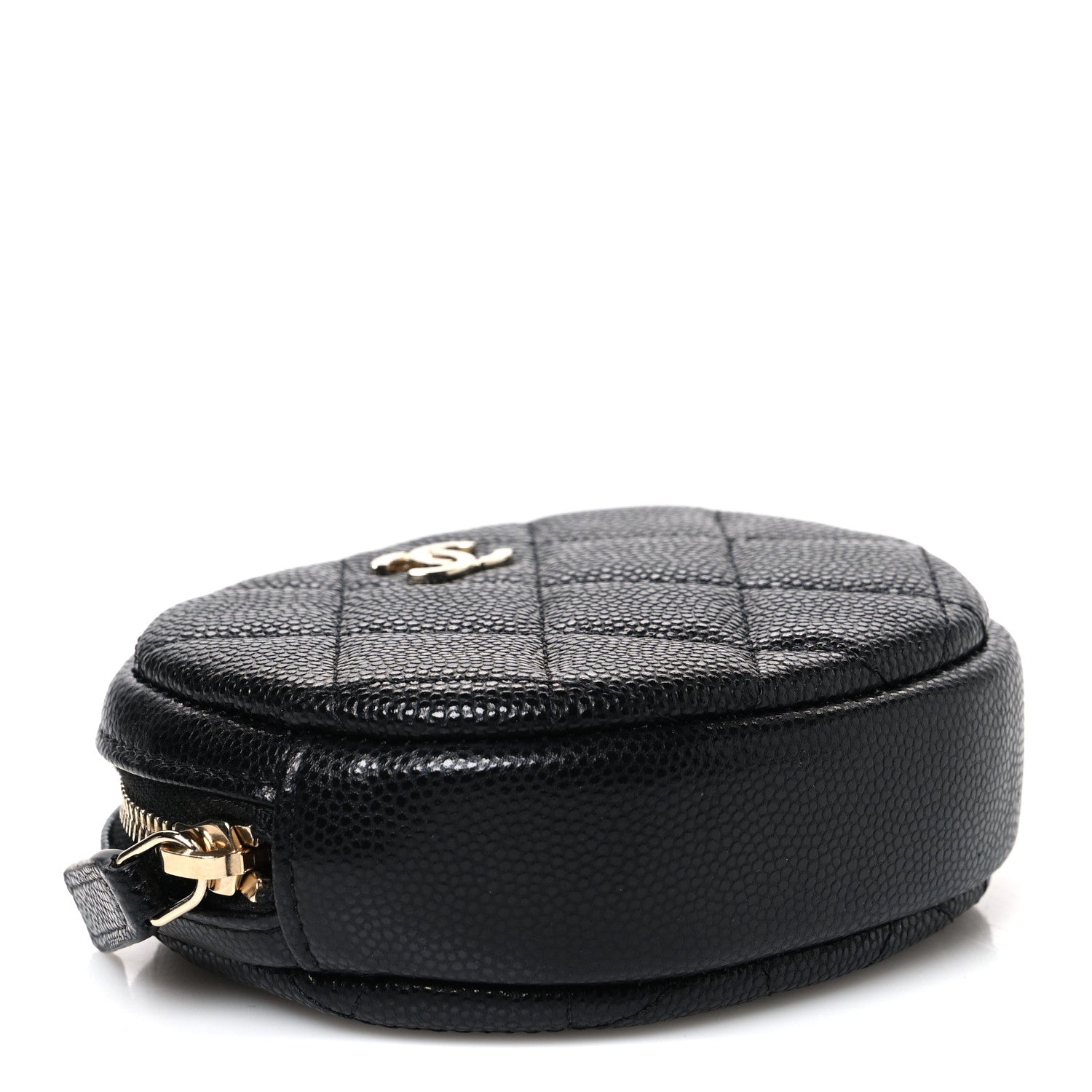 Chanel Caviar Quilted Zip Around Classic Coin Purse Black 4 of 8