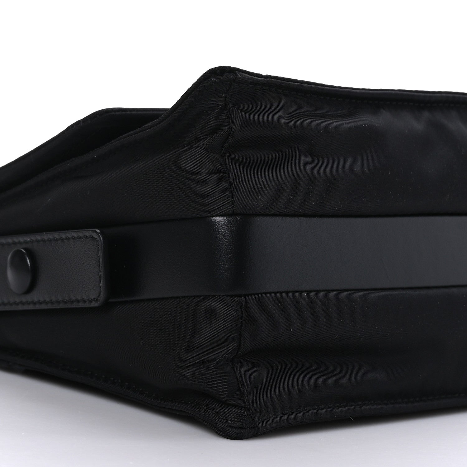 Prada Re-Nylon Vitello Padded Small Flap Shoulder Bag Black 7 of 8