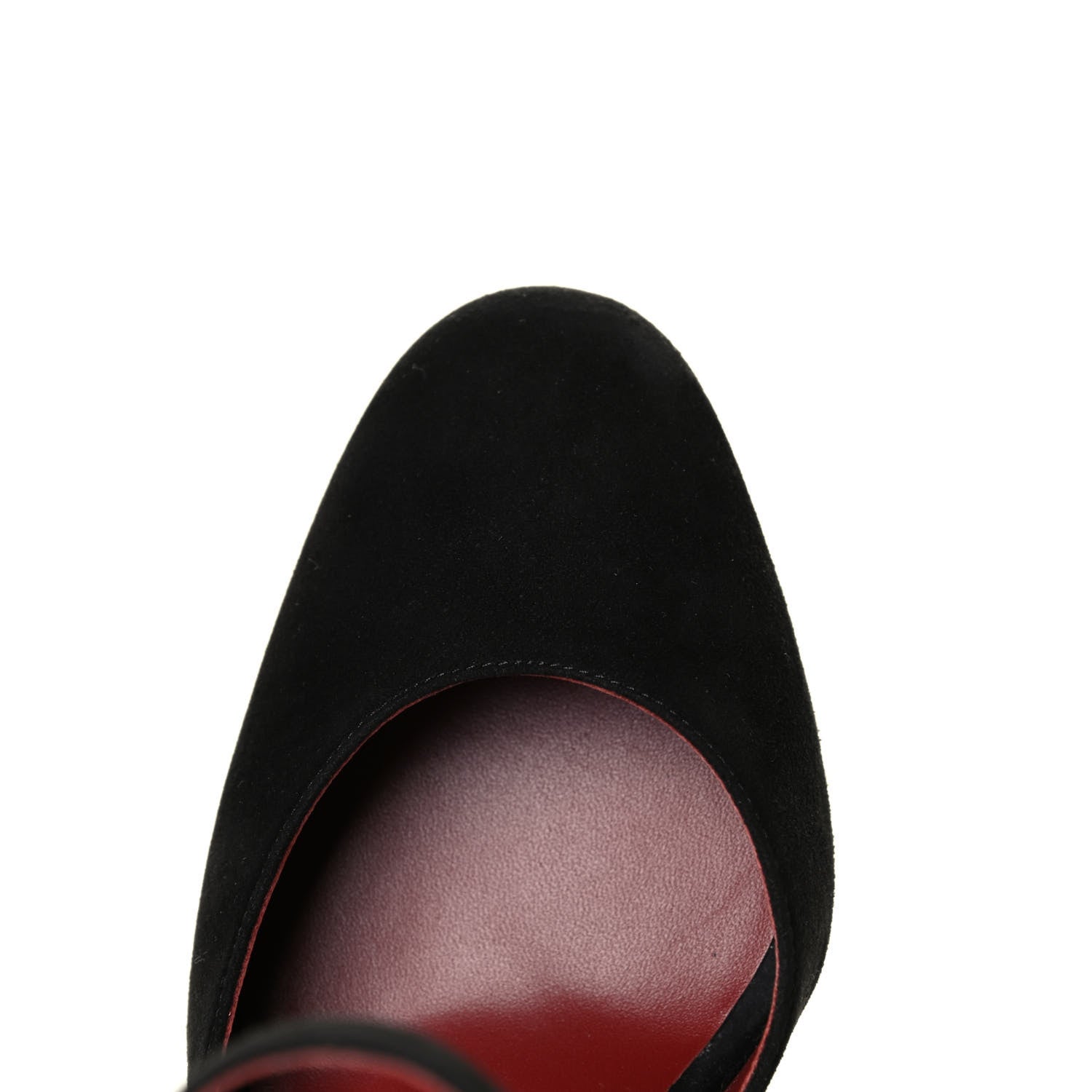 Hermes Suede Goatskin Baby 90 Pump 38 Black 6 of 6