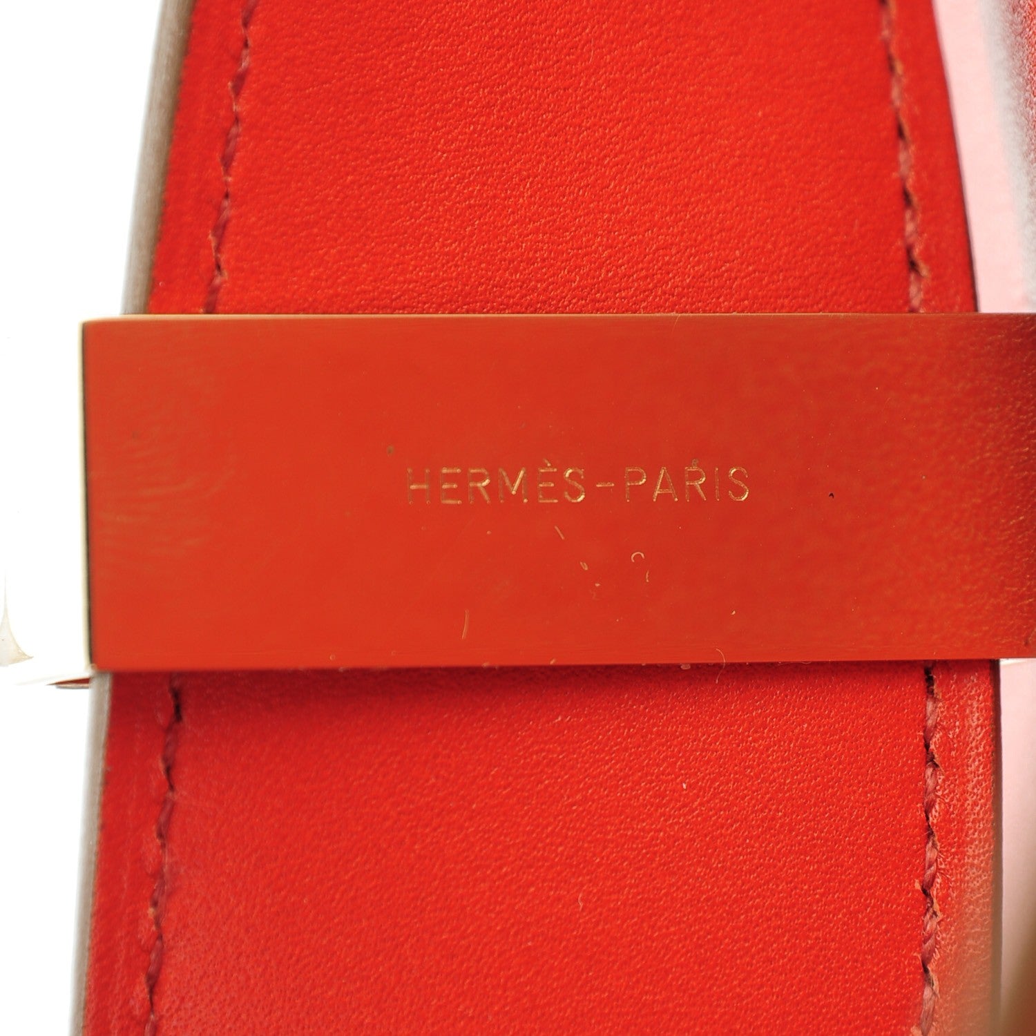 Hermes Tadelakt Medor Clutch 23 Sanguine 9 of 10