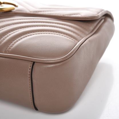 Gucci Calfskin Matelasse Medium GG Marmont Shoulder Bag Porcelain Rose 9 of 13