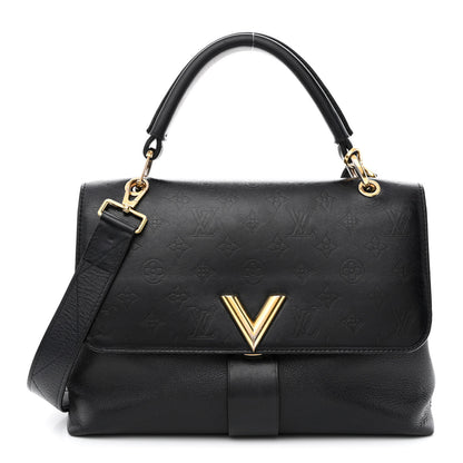 Louis Vuitton Calfskin Monogram Very One Handle Black 1 of 10