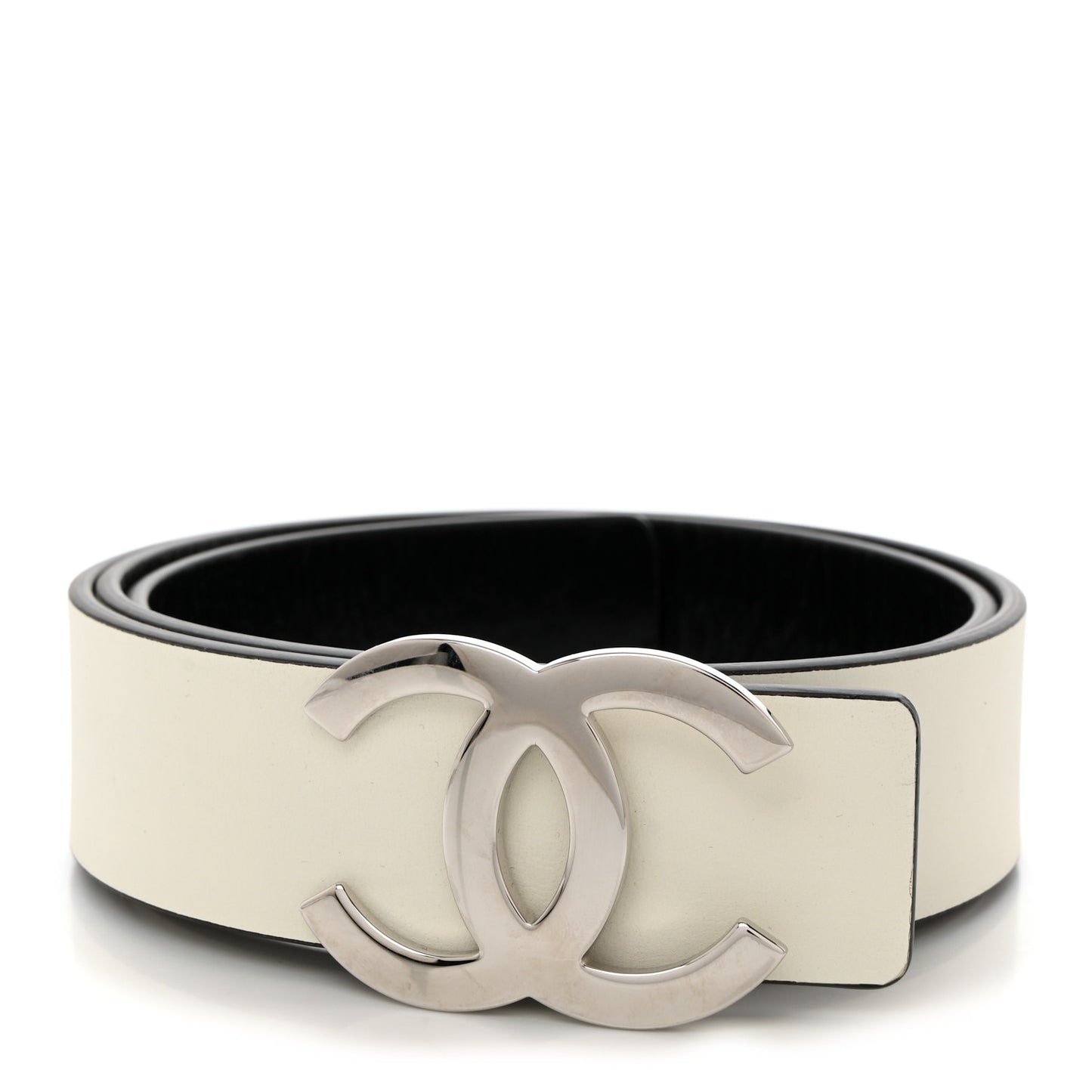Calfskin CC Reversible Belt 85 34 Black White
