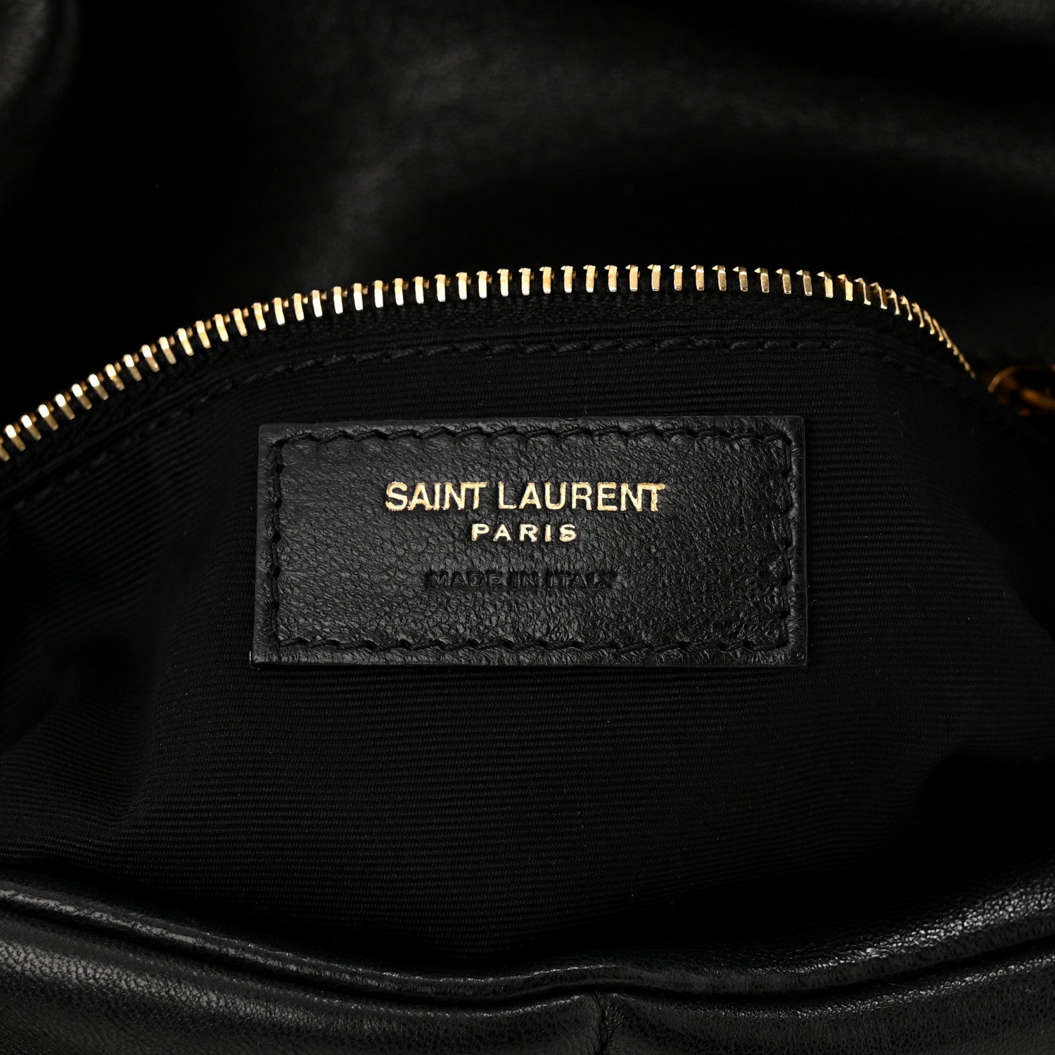 Saint Laurent Lambskin Quilted Medium Loulou Puffer Monogram Chain Satchel Black 6 of 11