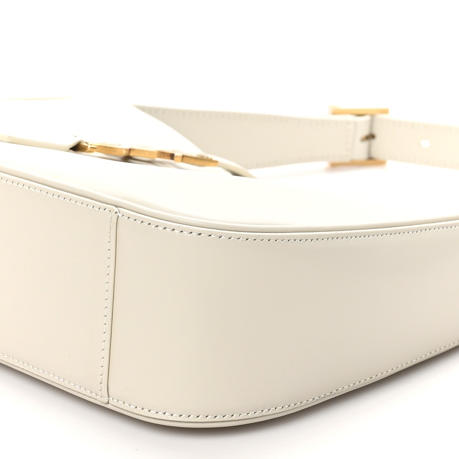 Saint Laurent Smooth Calfskin Le 5 A 7 Hobo Blanc Vintage 9 of 9