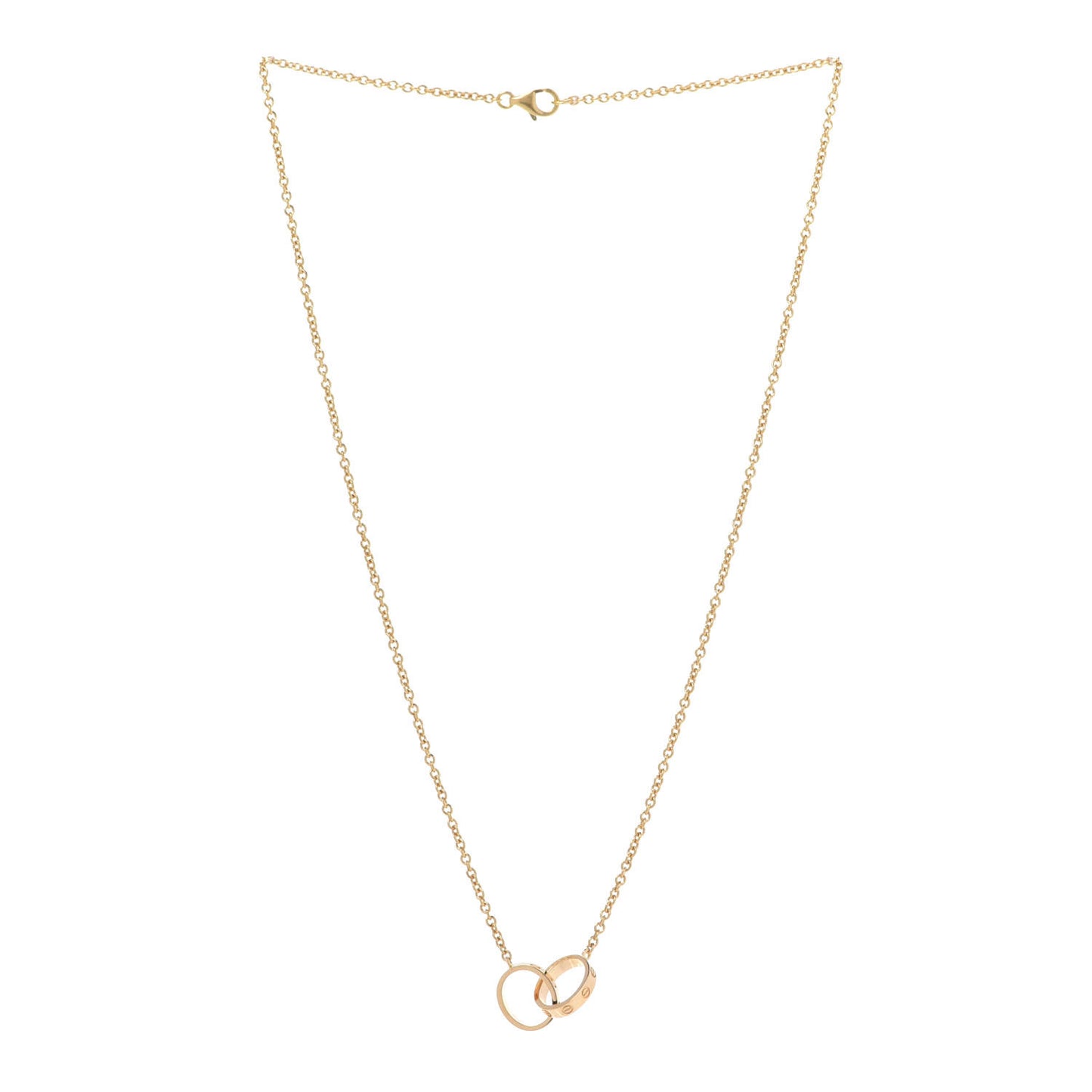 18K Yellow Gold Interlocking LOVE Necklace