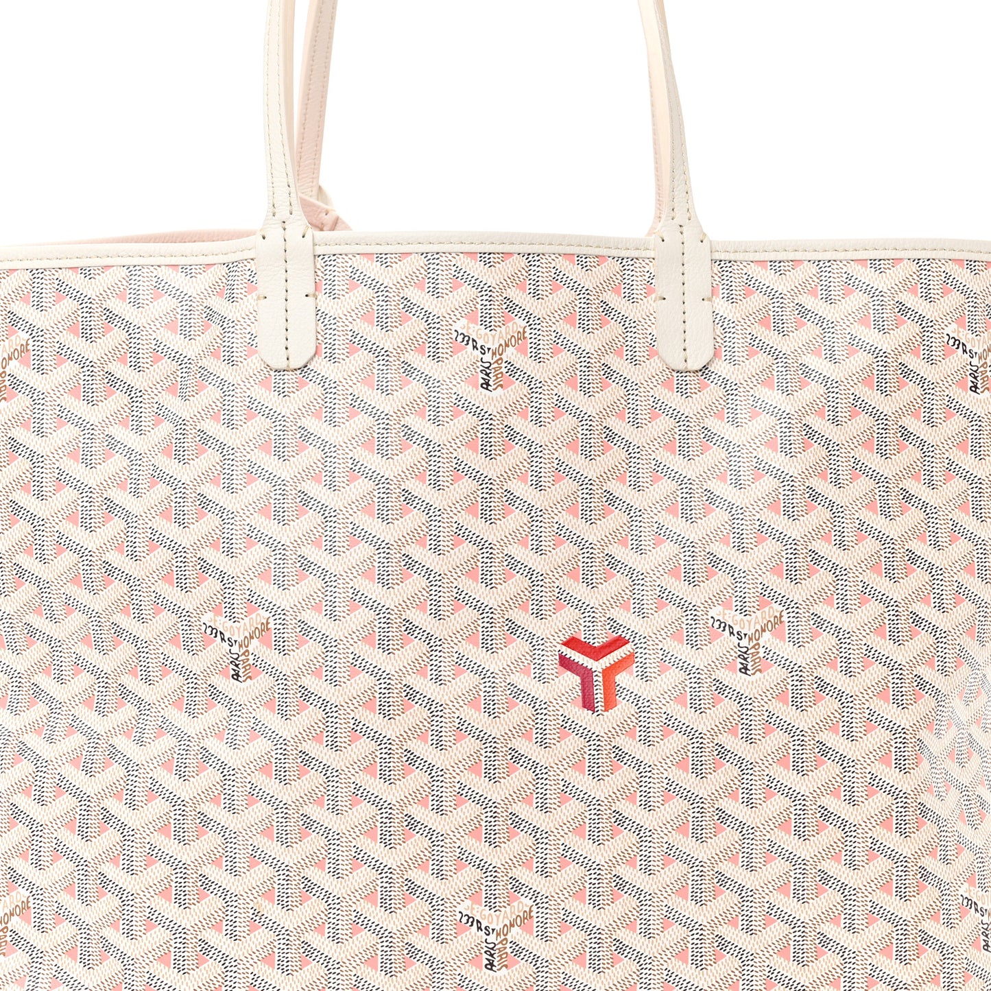 Goyardine Saint Louis Claire Voie PM White Pink