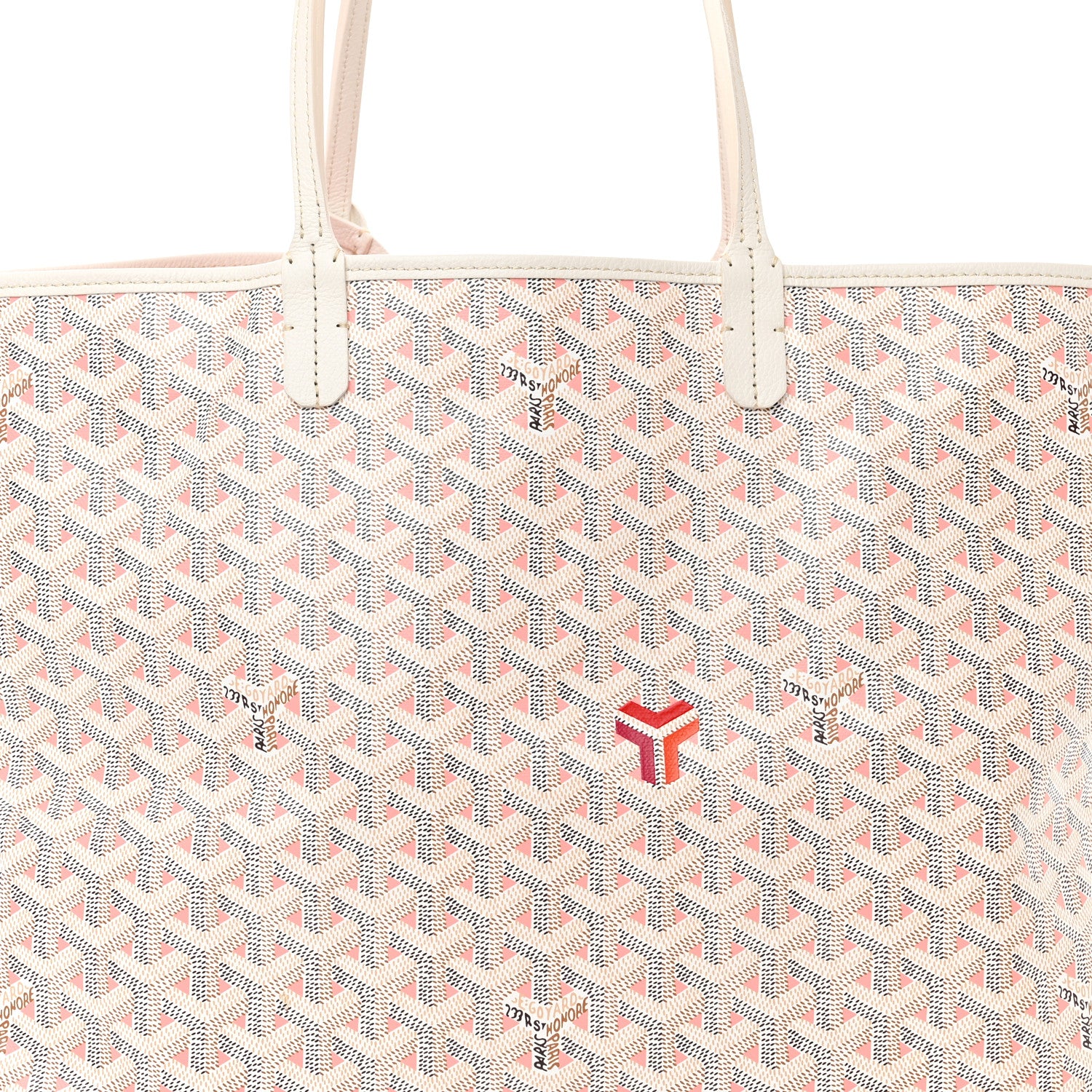 Goyard Goyardine Saint Louis Claire Voie PM White Pink 9 of 11